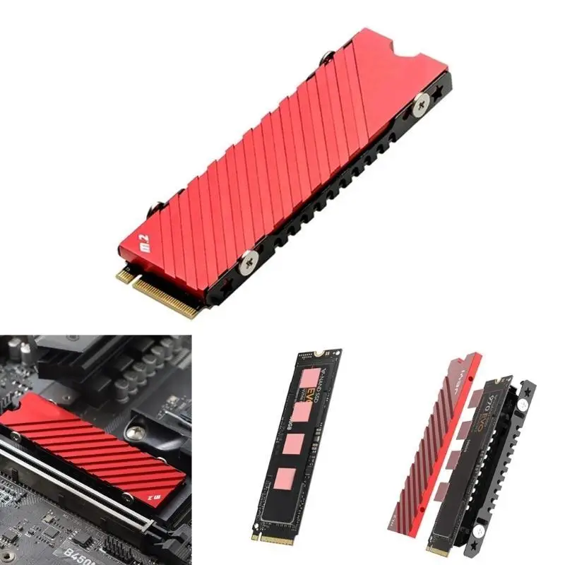 

652F M.2 SSD Heatsink 2280 SSD Нагреватель SSD с NVME SSD Thermal Pad NVME.