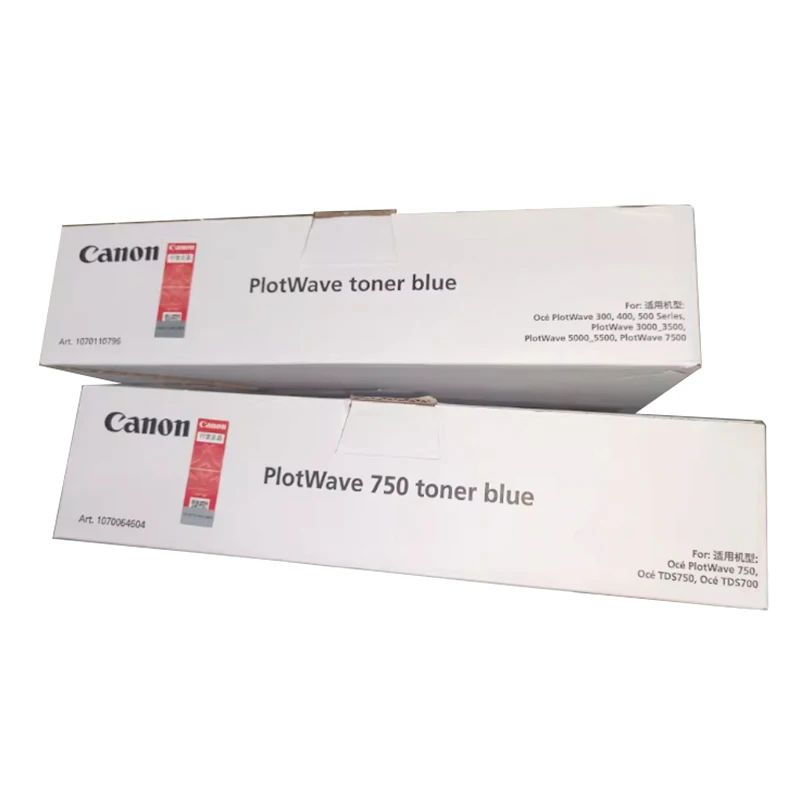 Imagem -02 - Cartucho de Toner Original para Canon Preto e Azul Caixa Partes Oce Tds700 Tds750 Pw300 Pw340 Pw350 Pw360 1070064604 1070066402