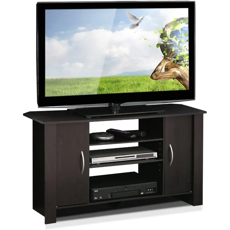 Furinno Econ TV Stand Entertainment Center, Espresso