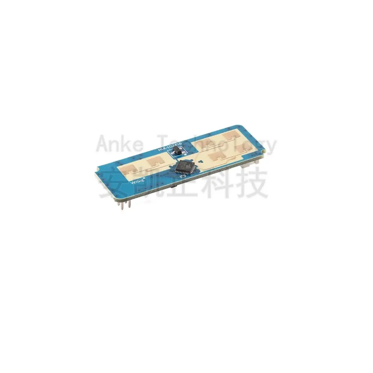 Оригинальный радарный модуль LD2450-24G для отслеживания движения человека с одной передающей и двумя приёмными антеннами, настенная установка.