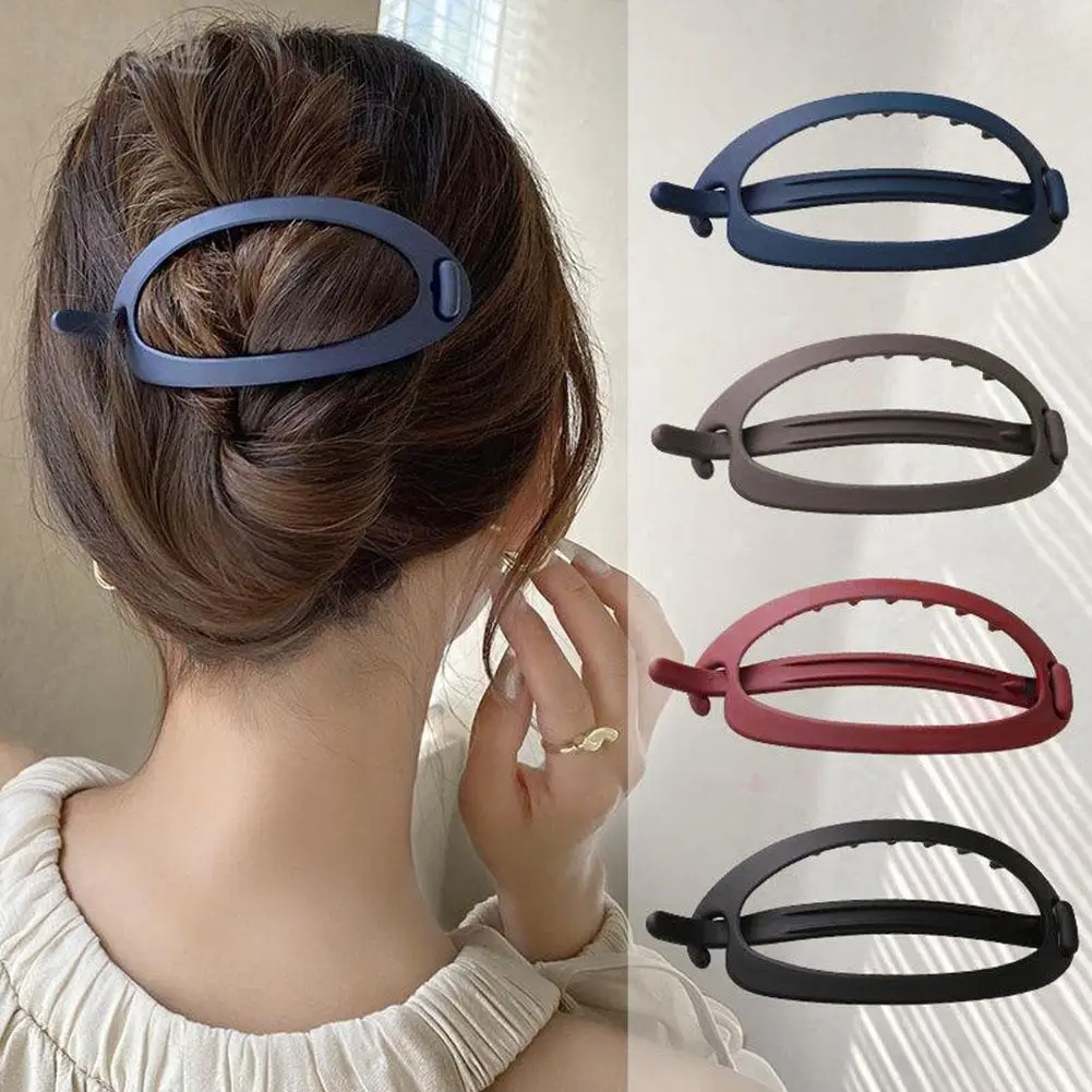 

New Korea Big Size Duckbill Clip Hair Hairpin Simple Roller Women Accessories Hair Atmospheric Hair Headwear U3T4