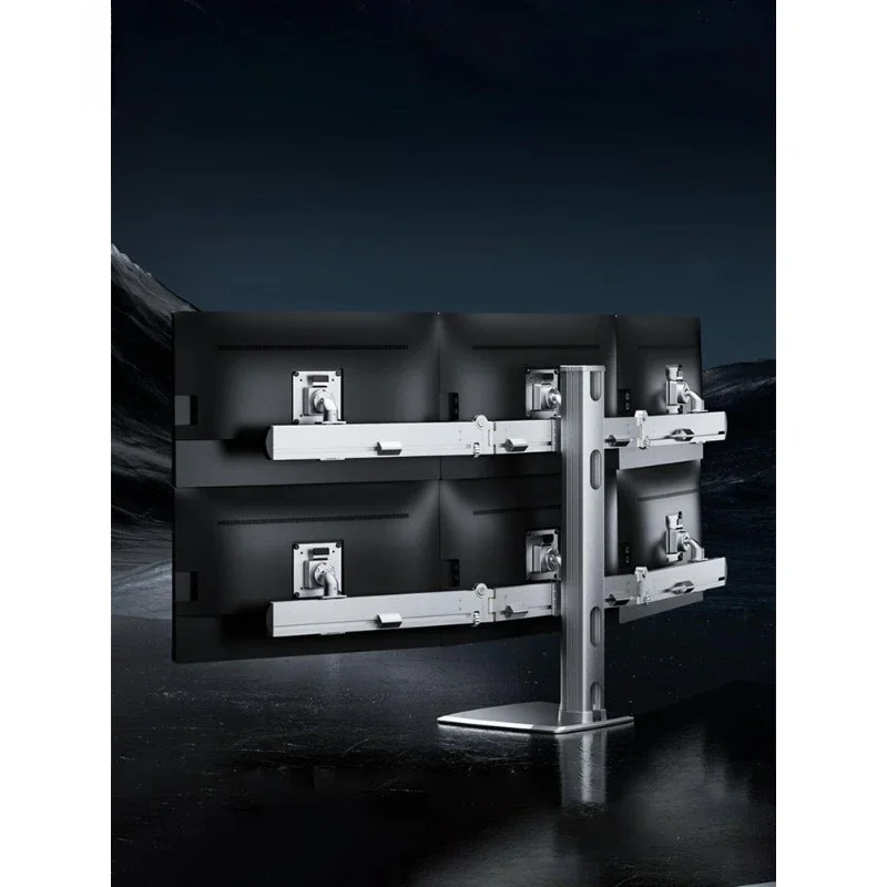 Monitor stand, six-screen robotic arm, desktop computer screen support stand