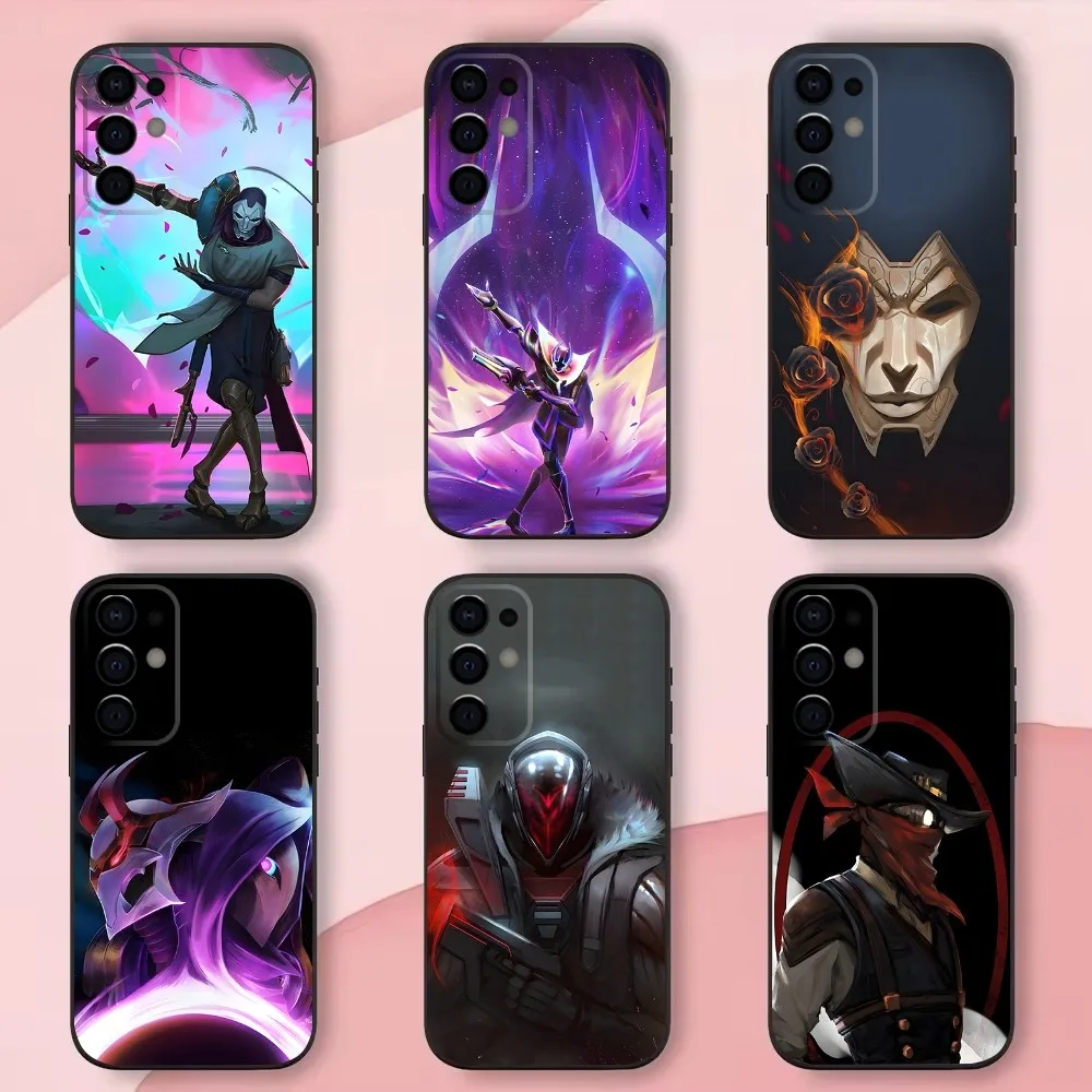 L-LOL K-Khada Jhin Virtuoso Phone Case For Samsung S24,S21,S22,S23,S30,Ultra,S20,Plus,Fe,Lite,Note,10,9,5G Black Soft Shell