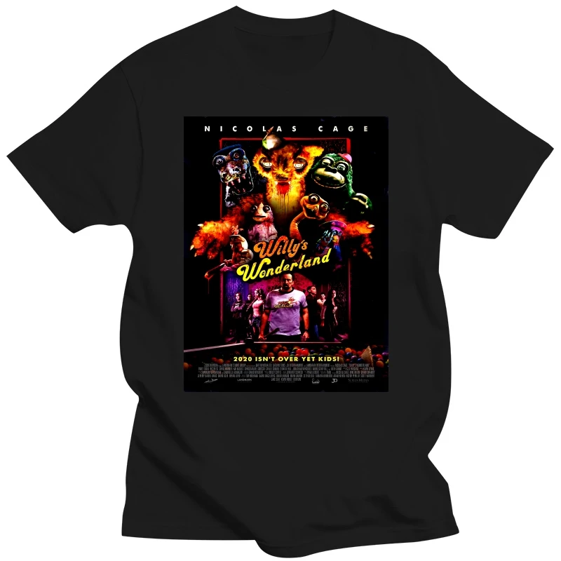 Willy Wonderland v1 T shirt black movie poster all sizes S-5XL