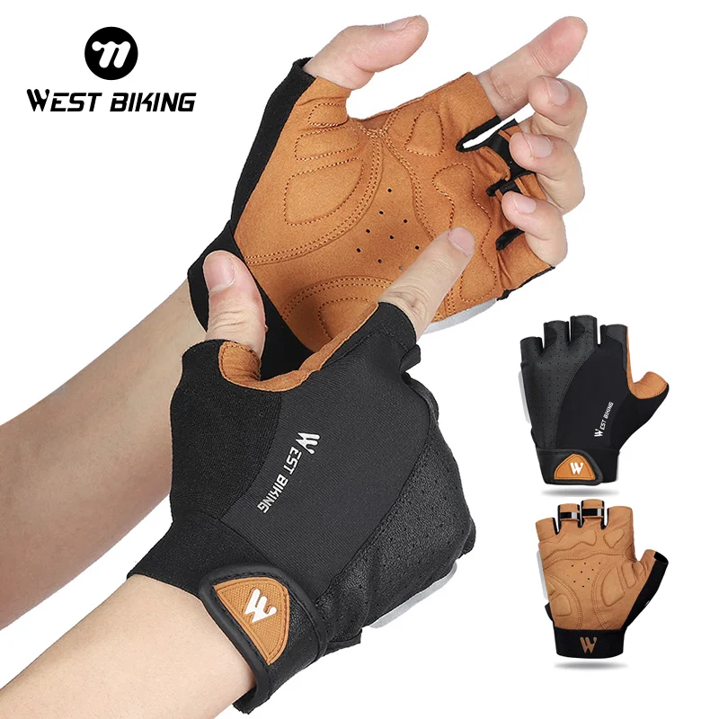 

WEST BIKING Cycling Half-finger Gloves Breathable Non-slip Sport Fitness Training Gloves Unisex MTB Road Bike Cycling Equipment