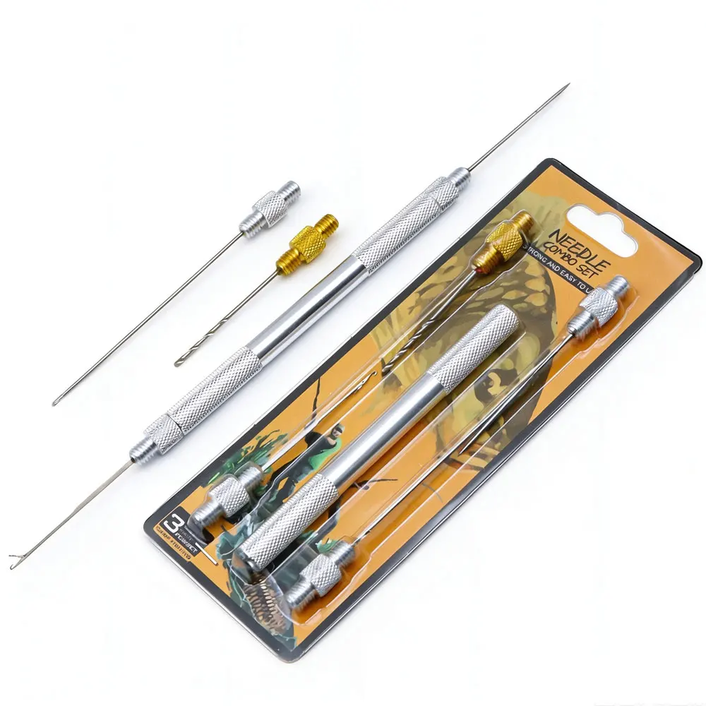 Karpfen Angeln Haar Rigging Köder Nadel Kit Angeln Werkzeug Set Köder Boilie Bohrer Stringer Nadel Rutschfeste Angeln Ausrüstung Tackle – Detail 5