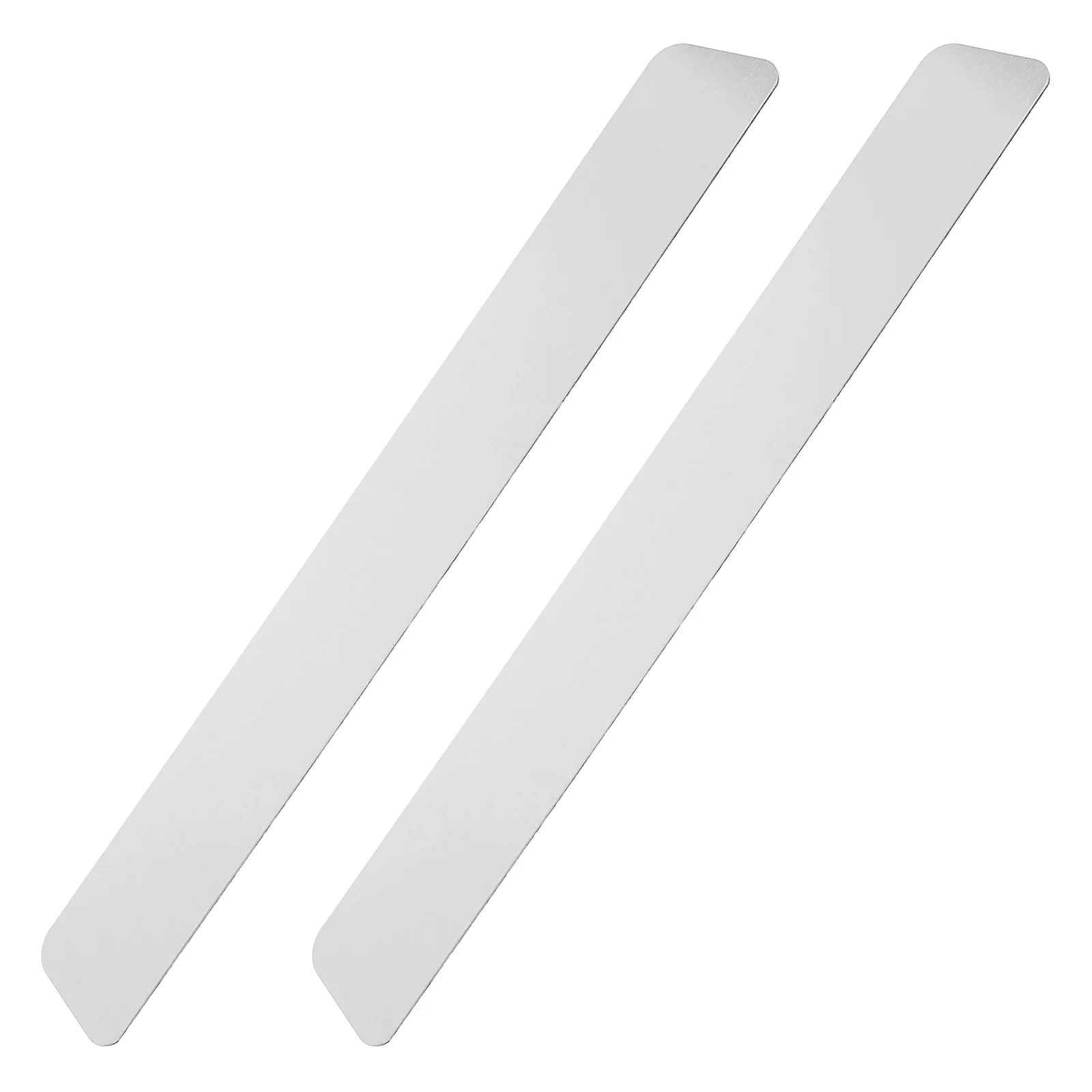 2 Pcs Bulletin Board Iron Sheet Metal Strips for Wall Sheets Magnet Back Adhesive Photo Blackboard