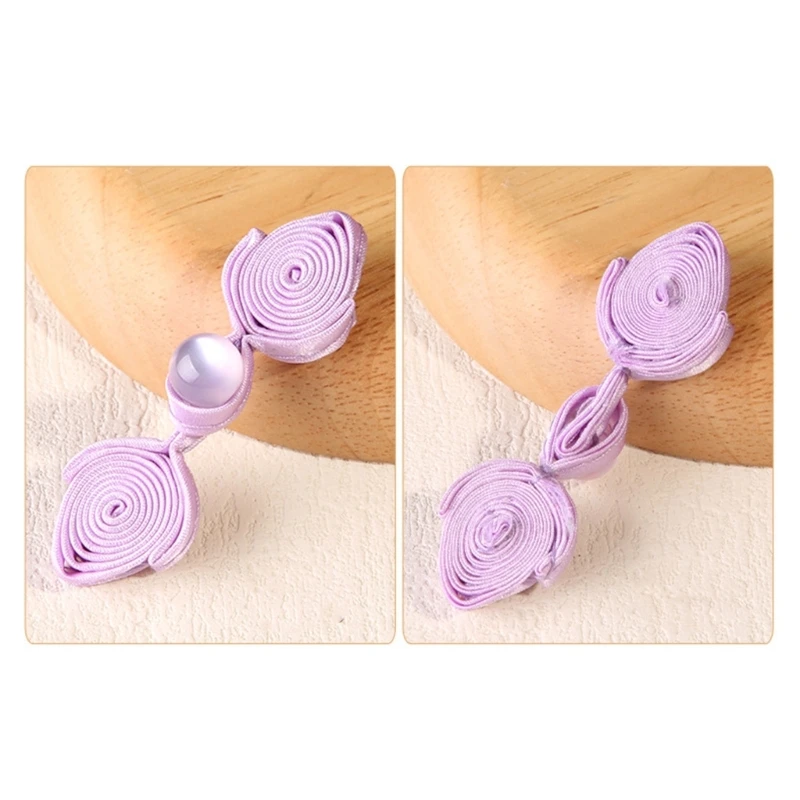 Cheongsam Buttons Peach Heart Chinese Knots Buttons DIY Closure Sewing Fastener
