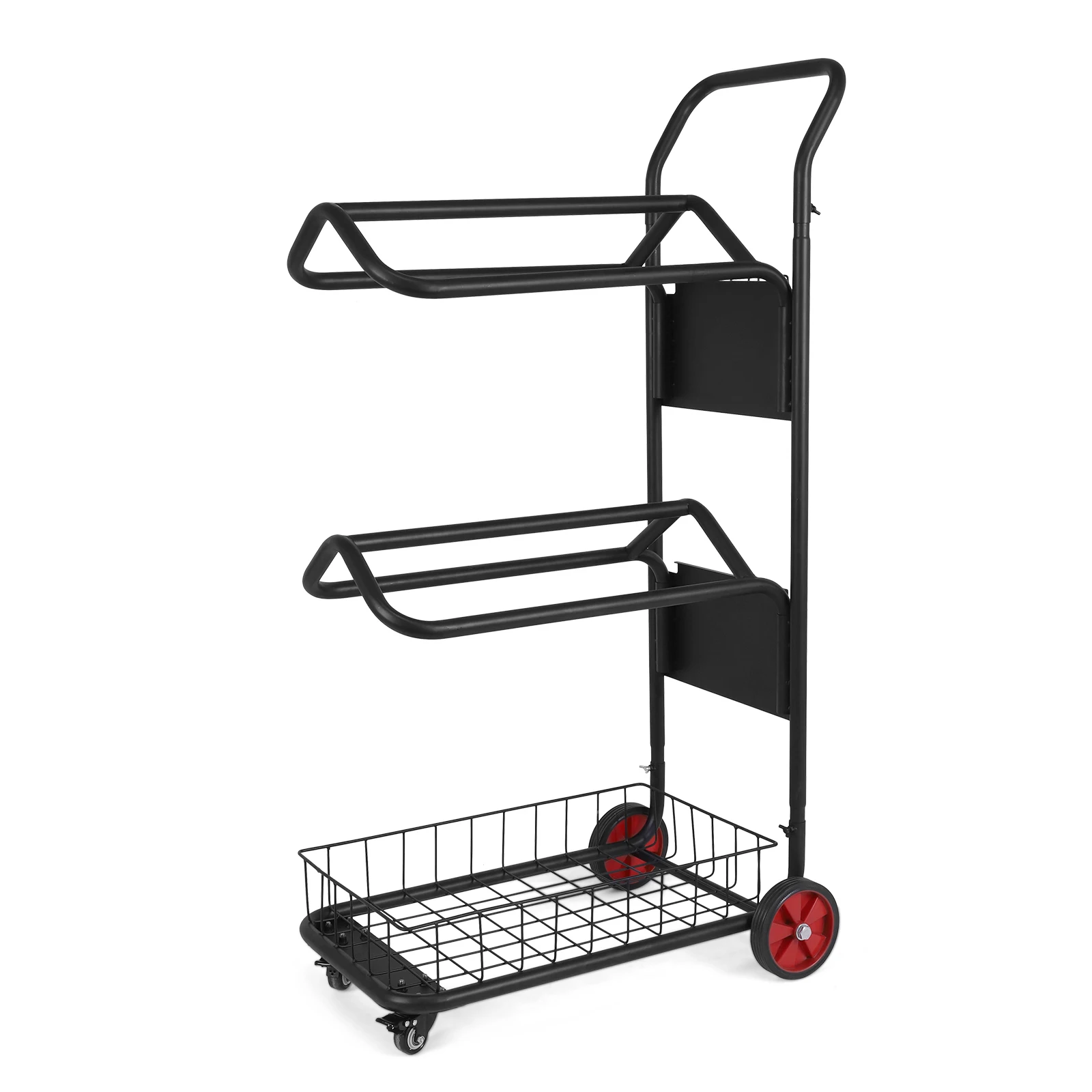 

Трехуровневая тележка-стеллаж для конных седел с корзиной, на колесах, для хранения, перемещения и организации транспортировки принадлежностей