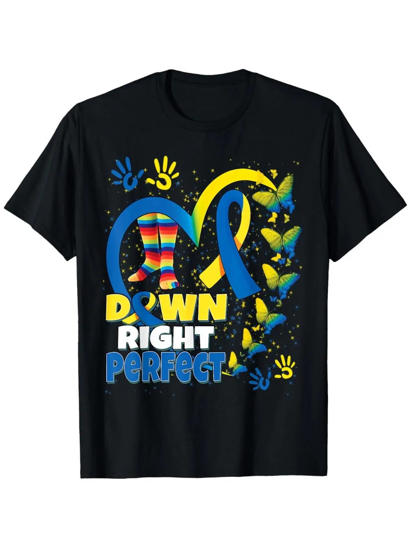 World Syndrome Day Shirt | Rock Your Socks T21 Awareness T-Shirt, Comfort Fit Men'S Tee, Crew Neck, Ultra Soft, Breathable, Mois