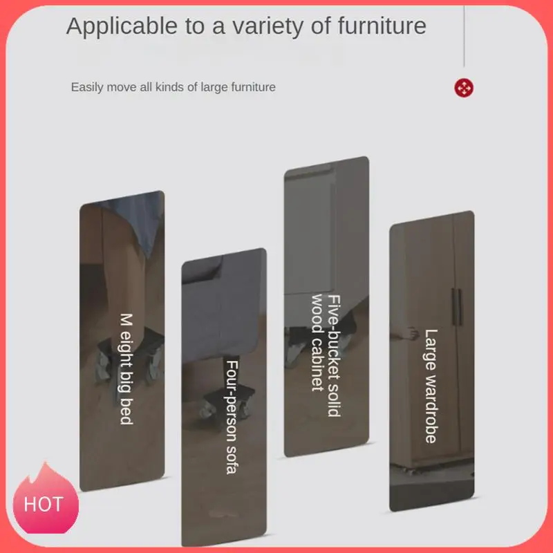 HOT-Furniture Trolley,Furniture Moving Set,Furniture Lift With Swivel Universal Wheels,Carbon Steel Furniture Moving Trolley