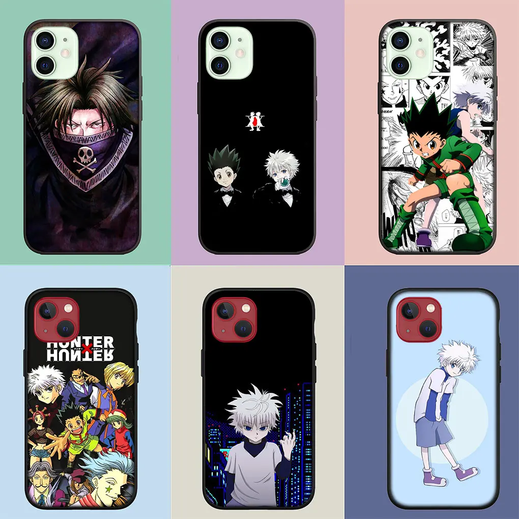 HXH-Hunter x Hunter Killua Gon Freecs جراب هاتف ناعم لـ Apple ، iPhone 16 ، 15 ، 14 ، 13 ، 12 ، 11 Pro Max ، 6s Plus ، SE ، 16 Plus