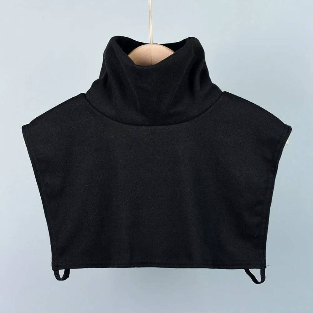 Fashion Scarves Wraps Fake Collar Double-sided Detachable High Collars Solid Color High Elastic False Collar Men Women