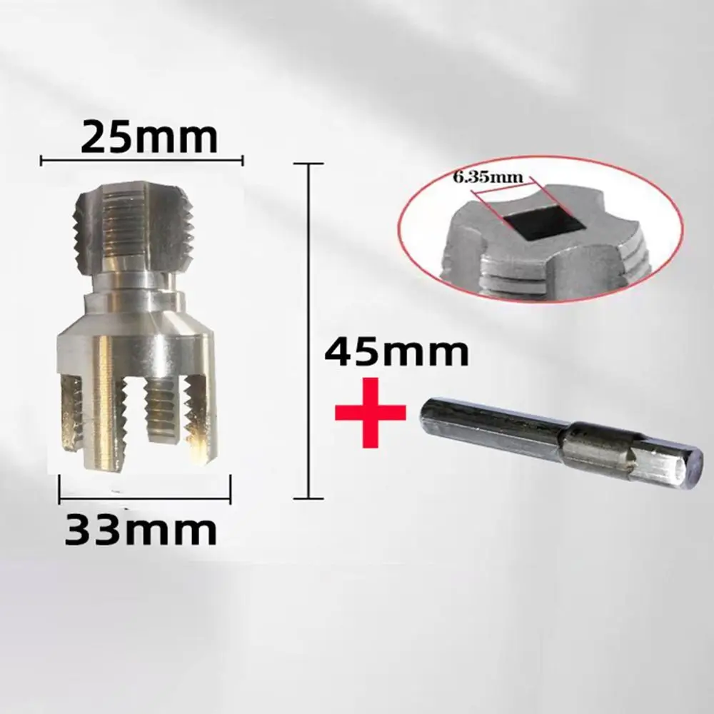 4/6 Points PVC Pipe Threader Kit Internal/External Thread Fast Thread Tap PPR Water Pipe Opener Tap Waterpipe Tapping Tool