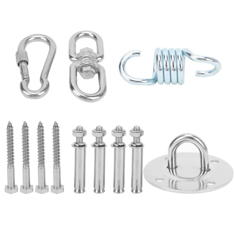 

Ceiling Wall Steel Mount Anchor With Bolts Ceiling Buckle Hook Fix Base For Yoga Hammock