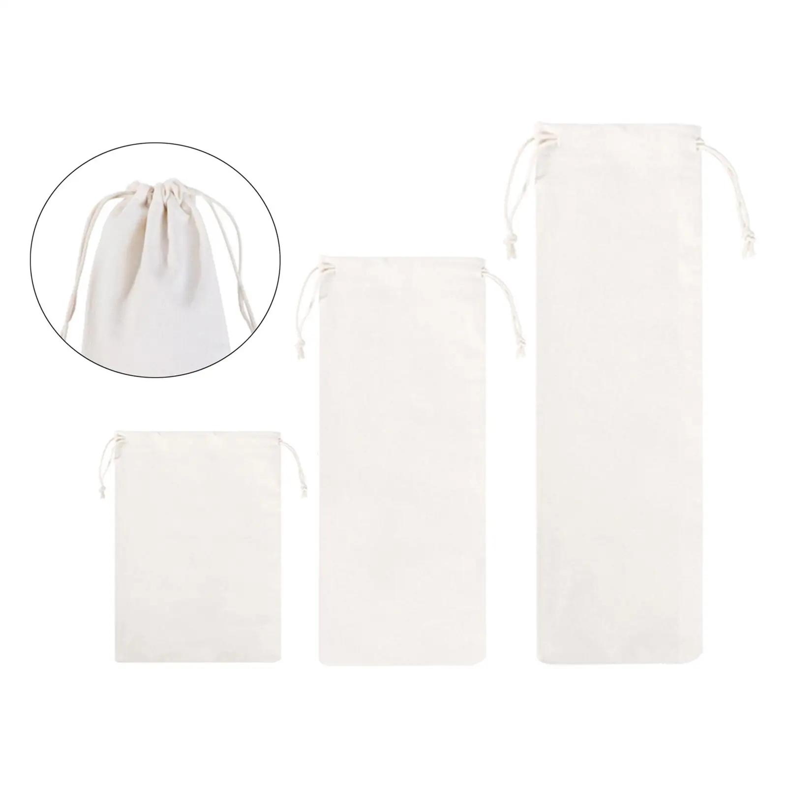 Tent Pegs Drawstring Bag Reusable Tent Stakes Organizer for Farm Lawn Hiking