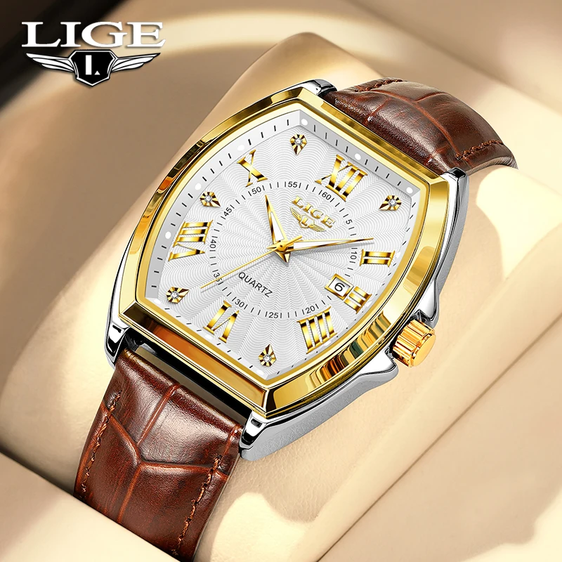 

2025 LIGE Top Brand Luxury Watches Men Fashion Casual Quartz Wristwatches Waterproof Luminous Date Womens Watch Reloj Hombre