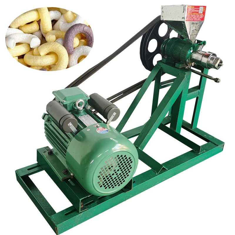 popcorn wheat and corn rice puff maker snake making machine