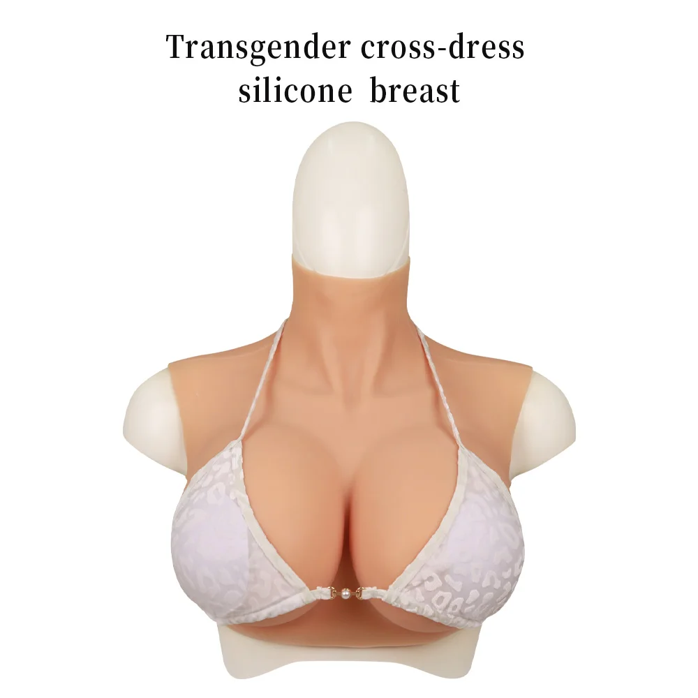 1 piece of Men\'s Silicone Breast Summer lightweight C/D/E/G Cup Suitable for Cross Dressing Drag Queen  Silicone Fake Breastplat