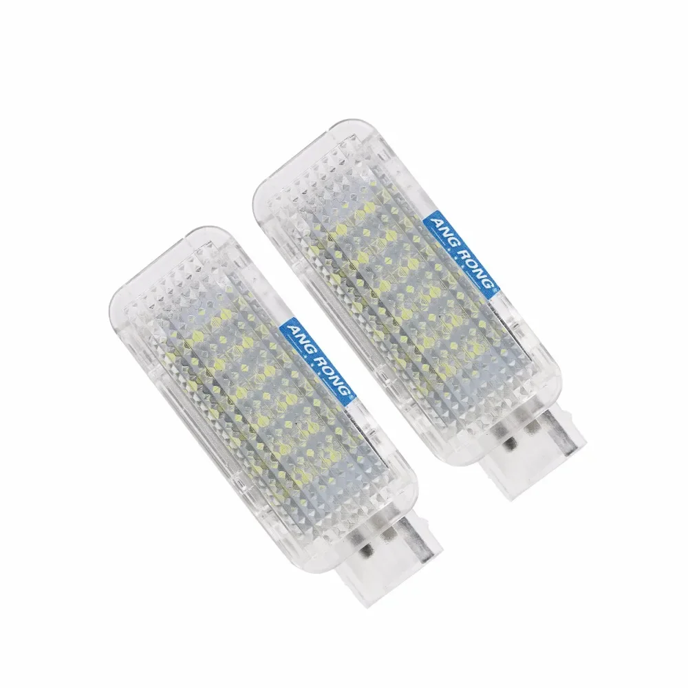 ANGRONG – 2x Canbus LED pour porte bagages, lampe de coffre intérieur pour Audi A3 8P A4 B6 B8 A5 A6 C5 A8 Q5 Q7 TT