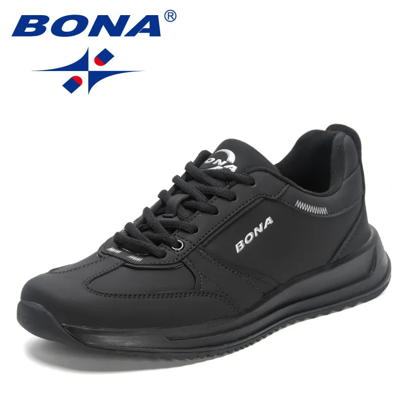 BONA 2023 New Designers Non-slip Outdoor Footwear Walking Shoes Trend Casual Shoes Men Breathable Leisure Popular Sneakers Man