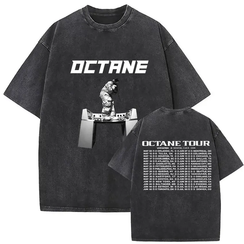 Vintage Washed Don Toliver Octane Album 2026 Merch T Shirt Men's