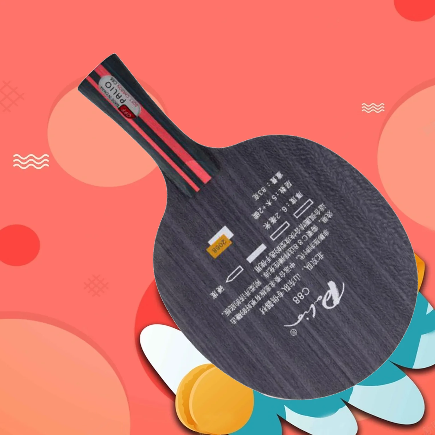 

Palio C88 C 88 C-88 wood+carbon table tennis blade for fast attack with loop table tennis racket racquet sports C 88