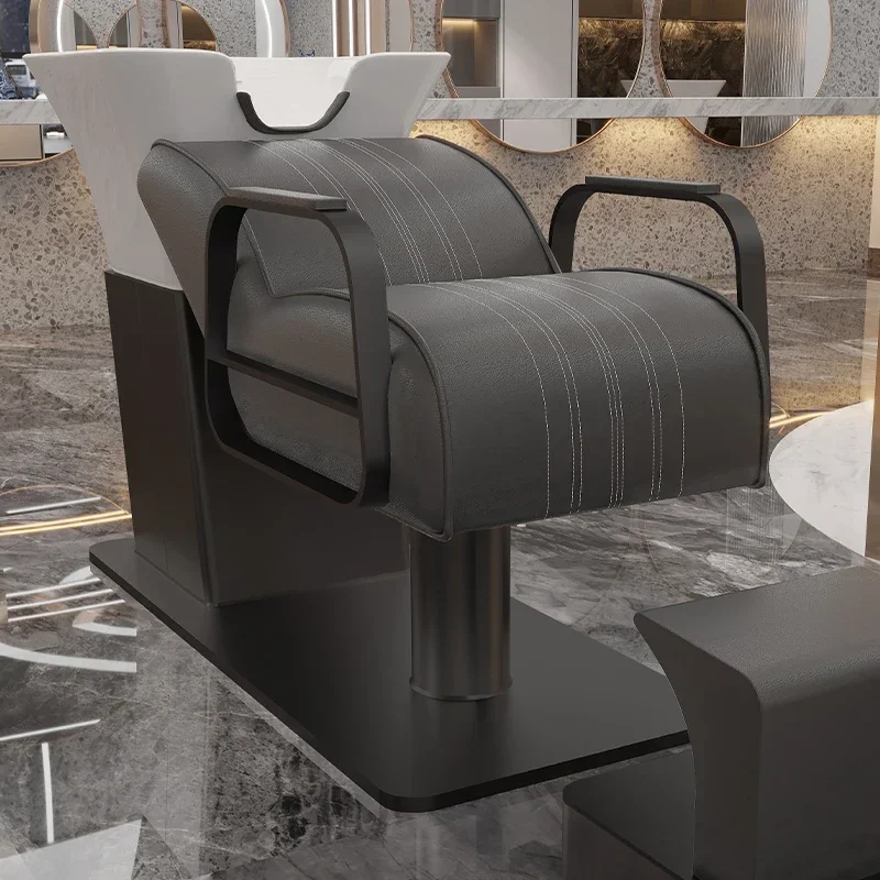 Zws. Internet celebridade salão de cabeleireiro luz especial luxo shampoo cama semi-reclinante high-end flushing cama de beleza