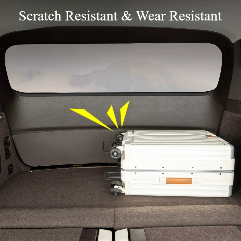 For Denza N9 Tailgate Anti‑Kick Pad Anti‑Scratch Leather Protective Cover Custom Precise Fit Interior Modification Accessories