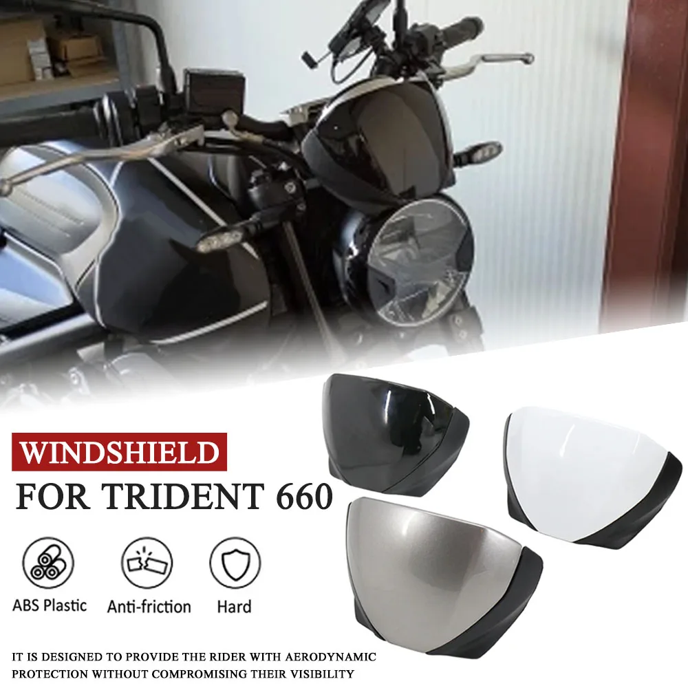 

Motorcycle Motorcycle Front Screen Lens Windshield Fairing Kit For TRIDENT 660 For Trident 660 2021-2025 2024 2023 Windscreen