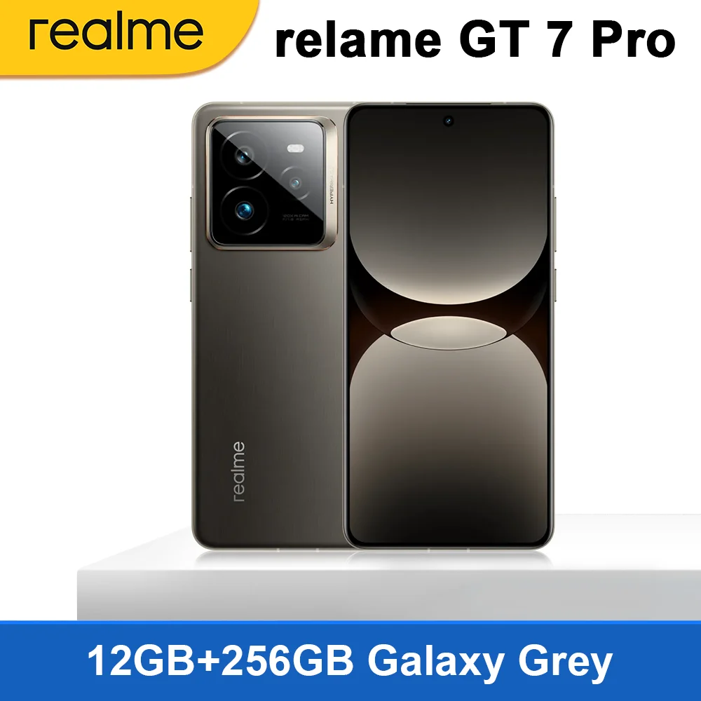 realme GT 7 Pro Smartphone 5G Snapdragon 8 Elite 6500mAh Akku 120W SUPERVOOC 6,78'' 120Hz Eco OLED Display 50MP Kamera NFC GPS Flagship-Handy