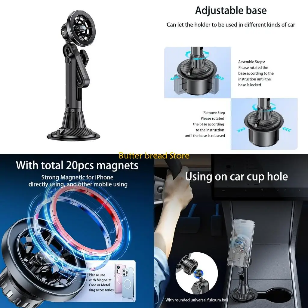 

W89C Универсальный автомобильный держатель для телефона, крепление под несколькими углами, подставка для телефона для