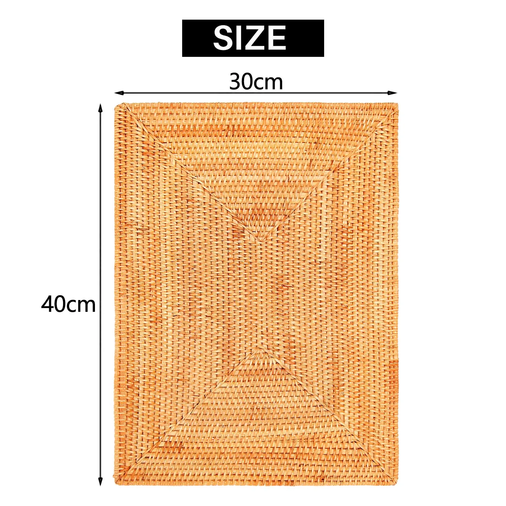 TFTP-Table Mats Non Slip Rattan Placemats Dining Table Heat Resistant Woven Placemats Heat Resistant Mats For Dinner Table