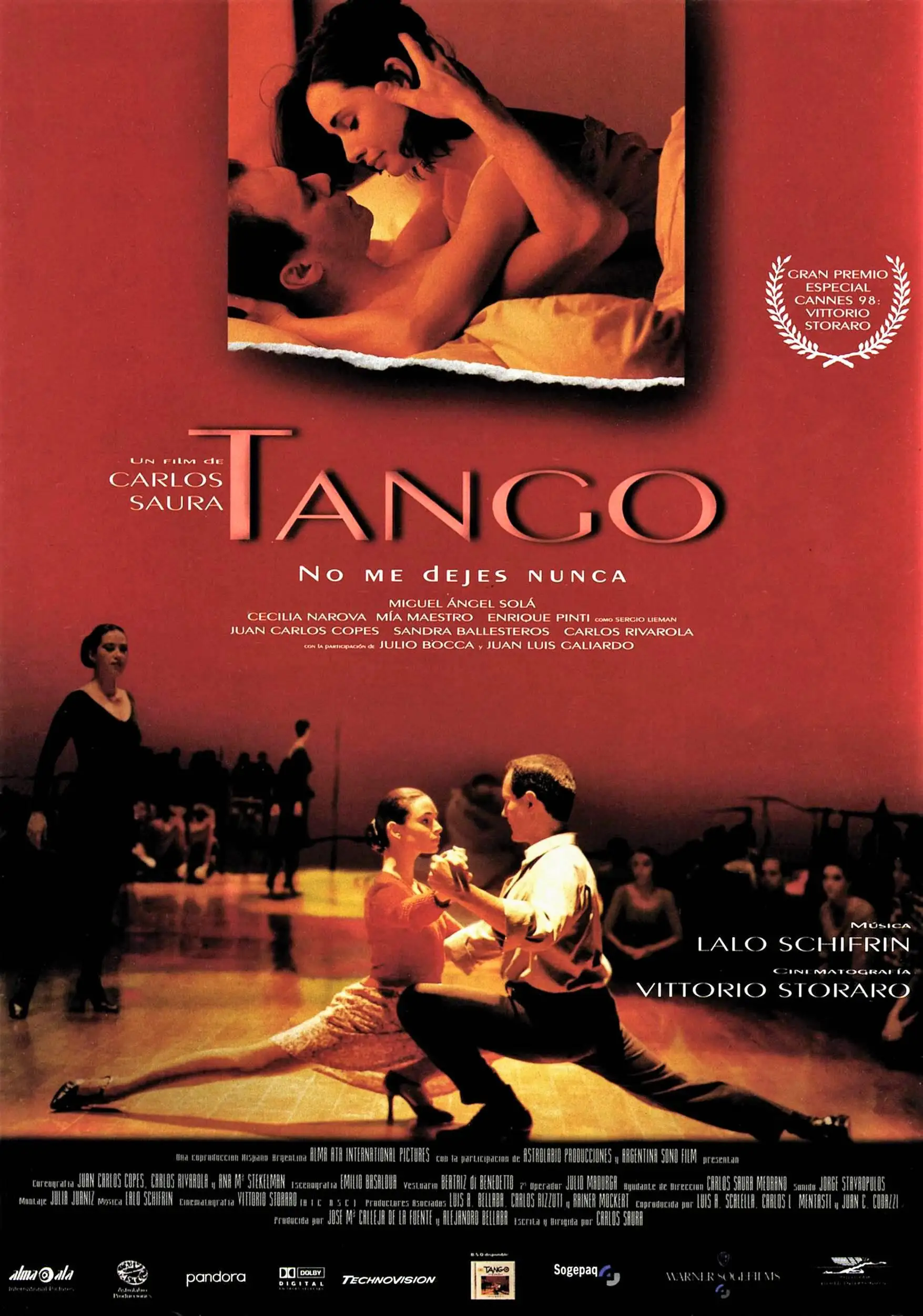 Movie Tango, no me dejes nunca (1998) Silk Poster custom Home Decorative Wall Painting