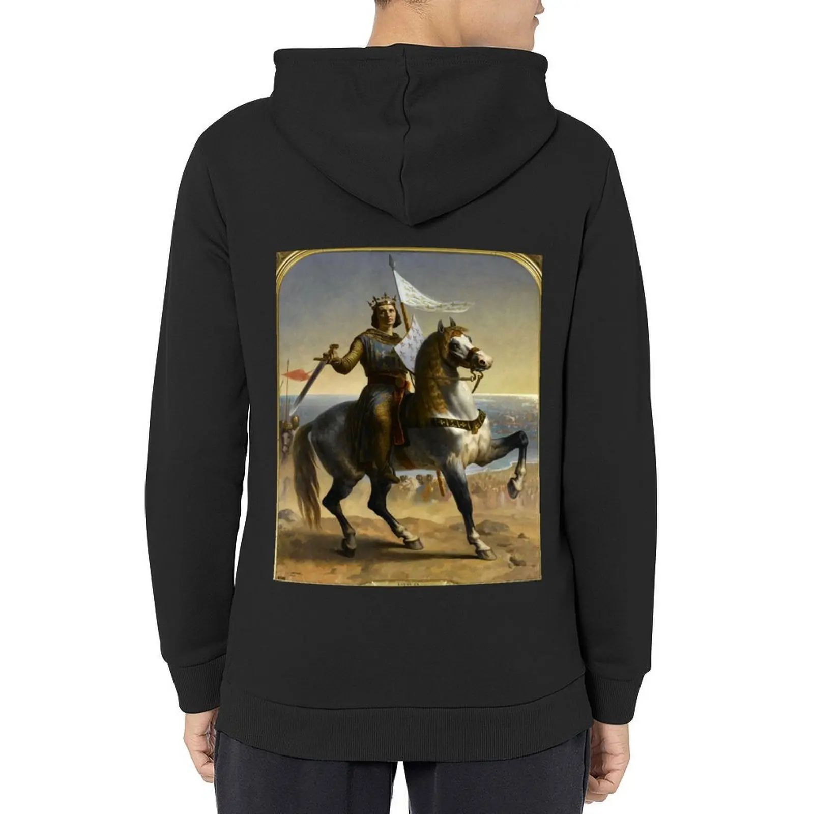 Louis IX (Saint Louis), König von Frankreich (1844) – Emile Signol Hoodie Herren-Sweatshirt-Set, Herrenmantel, Herren-Hoodie