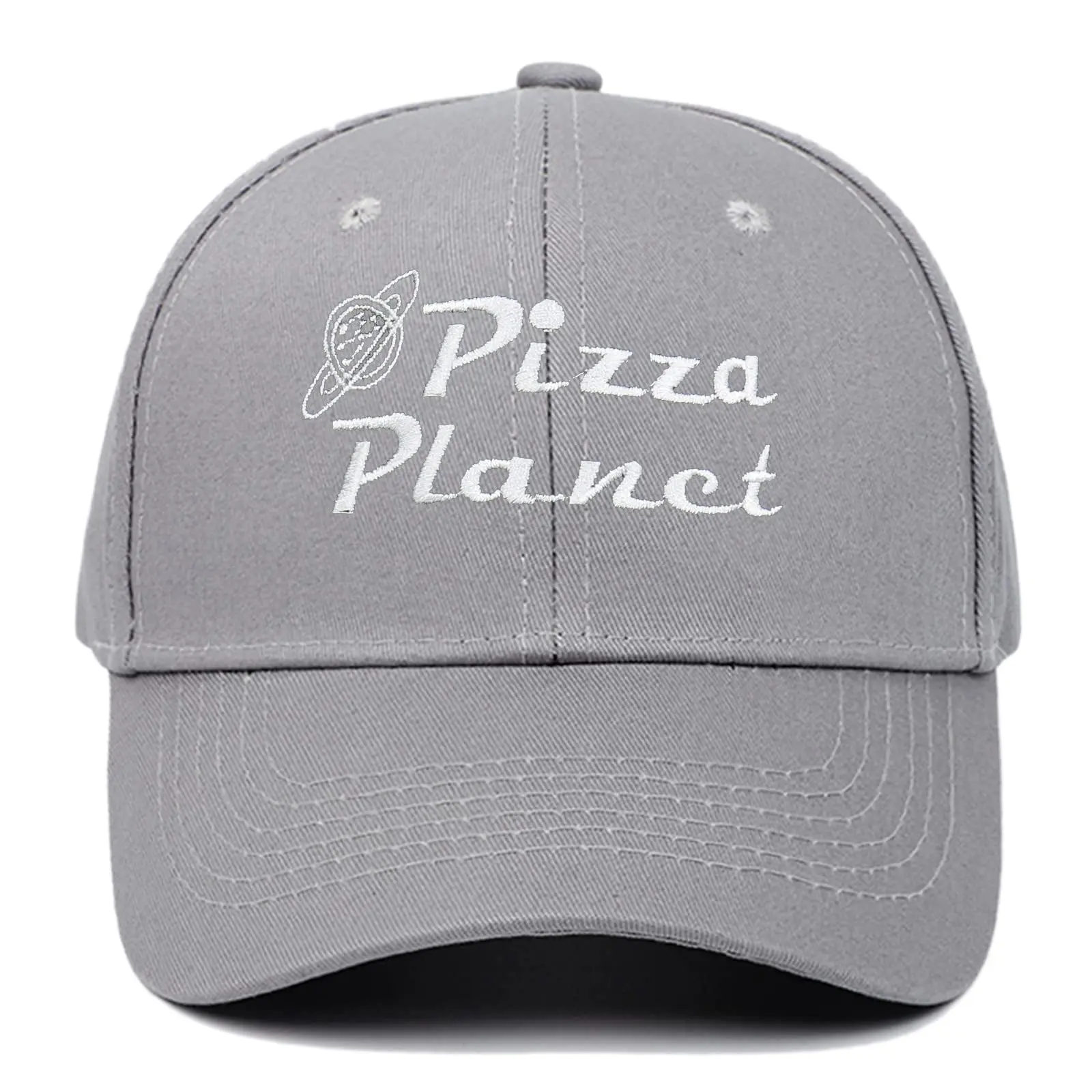 Pizza Planet Hat Baseball Cap Embroidery Dad Hat Aadjustable Cotton Adult Sports Hat Unisex(Khaki)