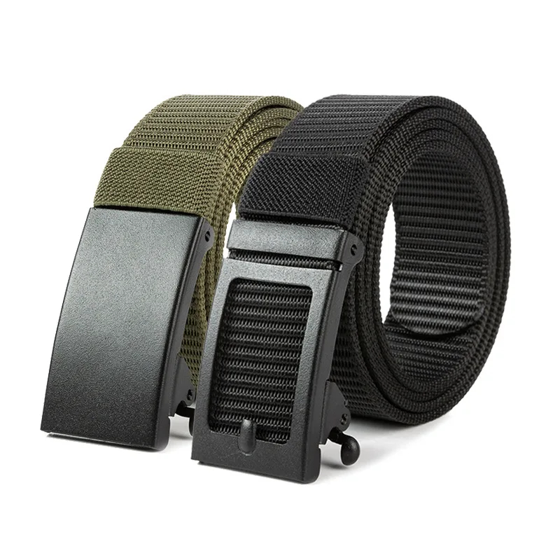 

Men's Toothless Automatic Buckle Nylon Outdoor Casual Quick Drying Woven Waistband Belts for Men Luxury Designer Brand