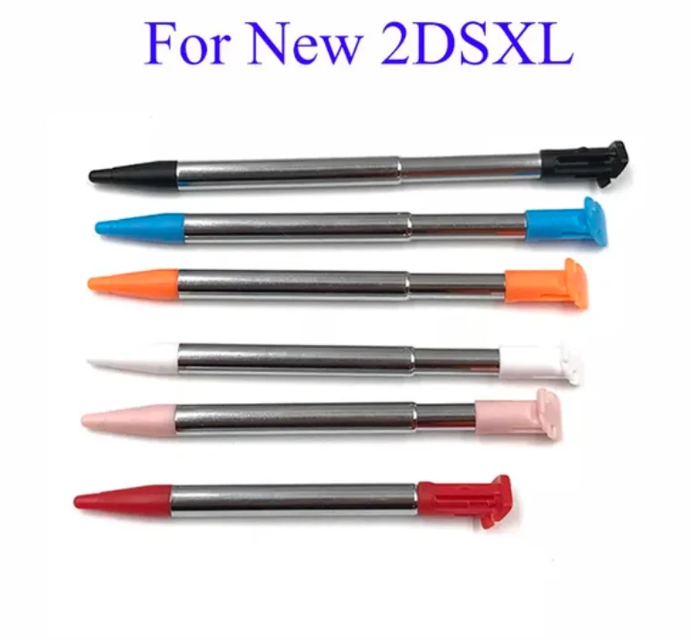 100Pcs Metal Touch Pen Retractable Stylus Pen Screen Touch Pen For Nintendo New2DSLL XL / LL Game Console