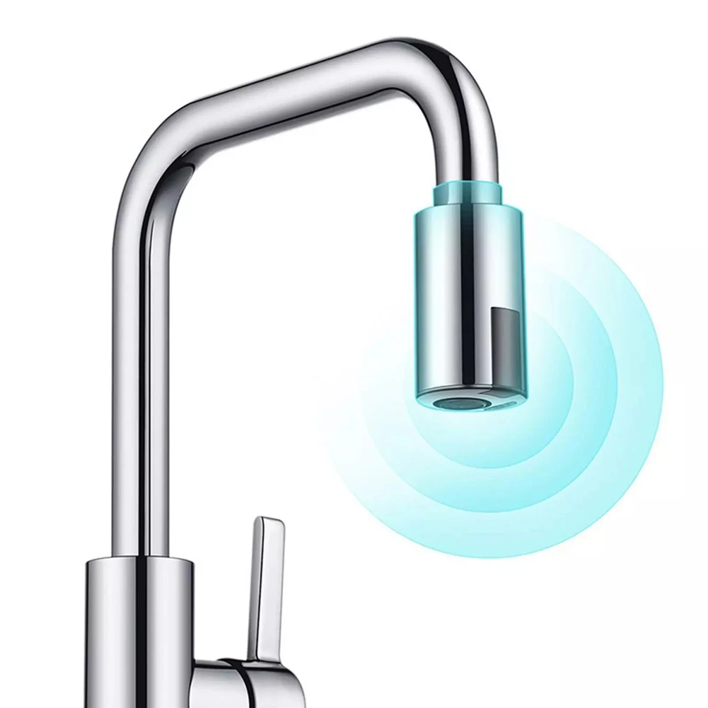 Hands-Free Operation Automatic Faucet Adapter Commercial Use 7.9x4.1cm Automatic Water Flow Control USB Charging