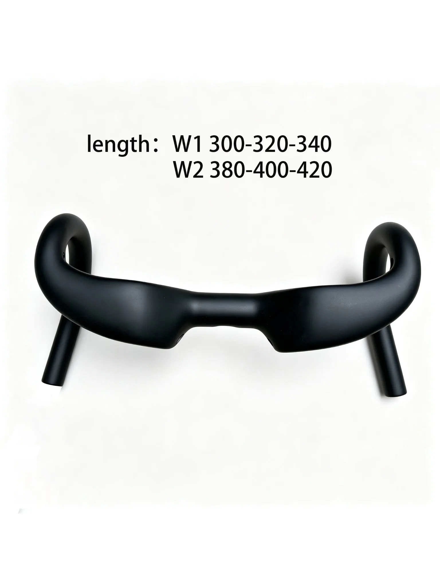 AliExpress NONE Gravel Little Bend Handle Carbon Fiber Racing Bike Handlebars 31.8 Drop Bars Internal Cable 380/400/420mm