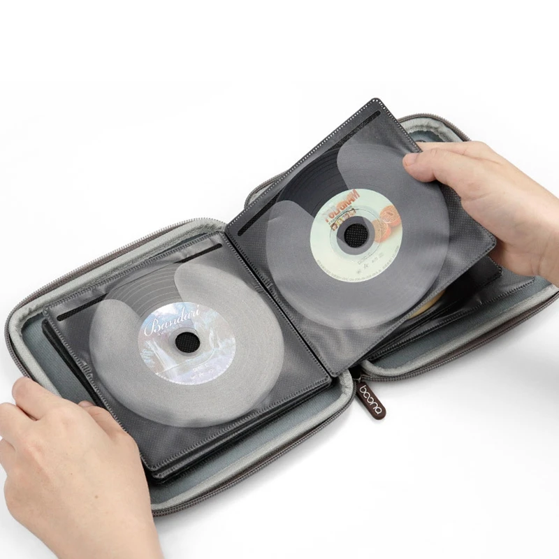BOONA CD Disc Case Car Home DVD Disc Storage Bag For PS4 Game Disc Storage Bag (32 Pieces)