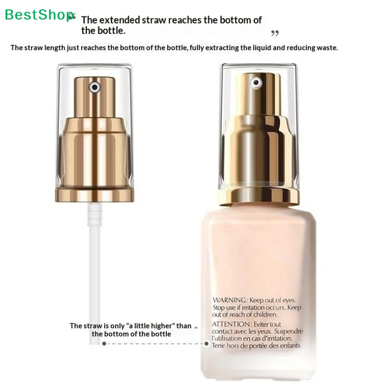 〔Q〕1Pcs Special Nozzle Replace The Liquid Foundation Vacuum Pump Head For Pressing The Duck'S Beak With Foundation Make-Up Pump