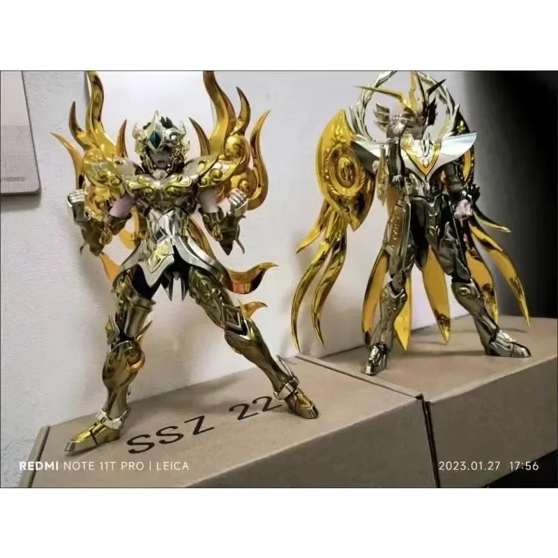 

MC Model Saint Seiya Myth Cloth EX Leo Aiolia/Virgo Shaka/Aries Mu with Totem SOG Knights of The Zodiac Anime Action Figure Toys