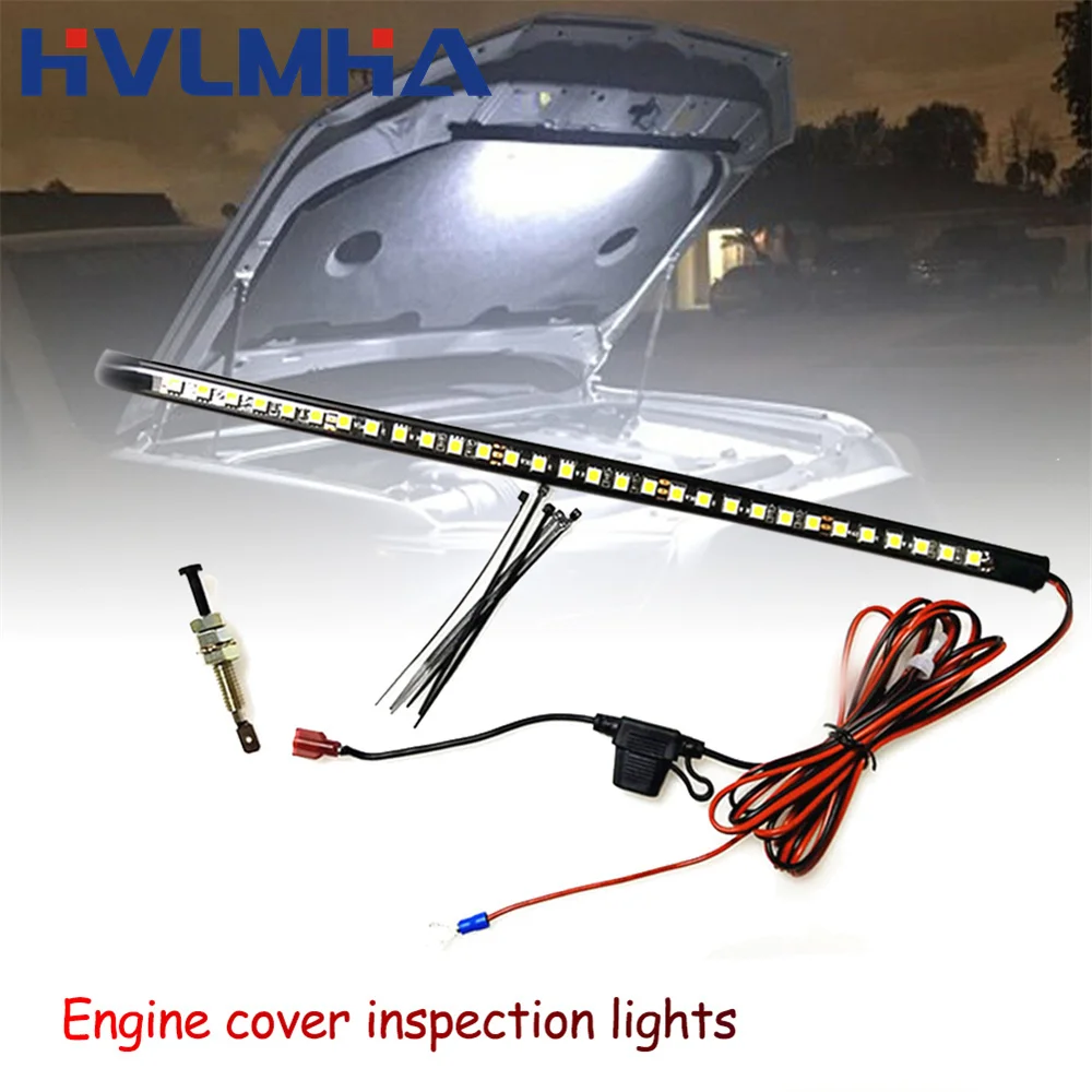 Universal LED Car Repair Truck Under Hood Engine Bay Light Strip +Switch Control