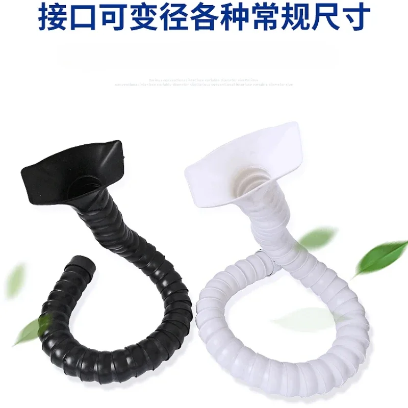 50mm 75mm POM Flexible Smoke Exhaust Ventilator Pipe for Soldering Smoke Extractor Welding Fume Arms with Square Round Hood