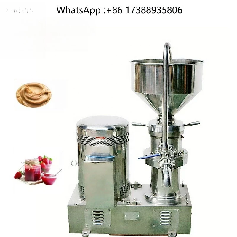 High Quality Stainless Steel Almond Peanut Butter Making Machine Tahini Colloid Grinder Vertical Colloid Mill for Mayonnaise