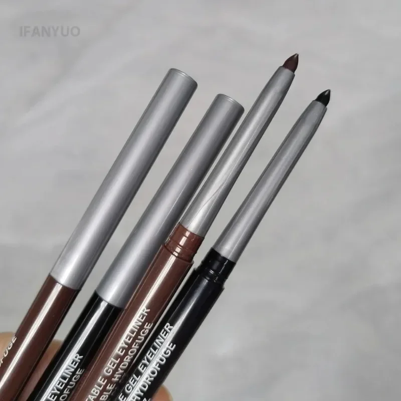 Waterproof Black Eyeliner Pencil Smooth Smudge-proof Long-lasting Dark Brown Cream Gel Eyeliner Pen Beginner-Friendly Eye Makeup view 5