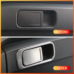 Car Glove Box Handle Cover for Volkswagen VW T-ROC Troc 2018 2019 2020 2021 2022 LHD Stainless Steel Sticker Trim Accessories