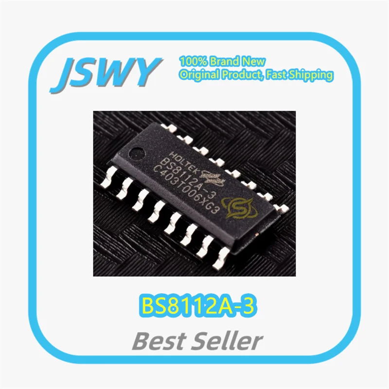 (10/50 Pieces) BS8112A-3 NSOP16 12-Key Touch Chip Original And Brand New Packaging
