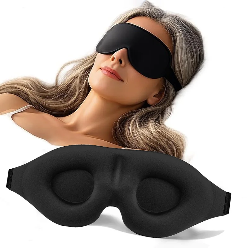 1PC 3D Sleep Mask Blindfold Sleeping Aid Soft Memory Foam Eye Mask for Sleeping Travel Blockout Light Slaapmasker Eye Cover